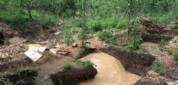 Test pits and artisanal mining activity on newly acquired Licence 8245L