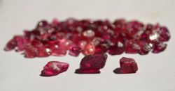 High Quality Rubies from initial processing of 5,692m3 gravels from LM01 discovery incl. Special/Premium stones