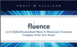 “2018 Global Decentralized Water and Wastewater Treatment Company of the Year” award