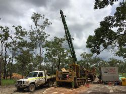Diamond Rig Drilling at Grants Lithium Deposit near Darwin in the NT.