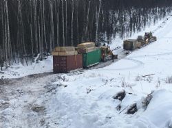 Mobilisation of the diamond drill rig and camp accommodation