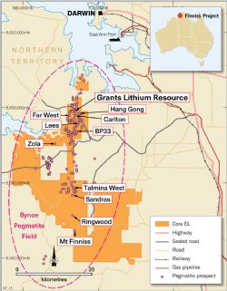 Grants Resource within Core’s 100%-owned Finniss Lithium Project