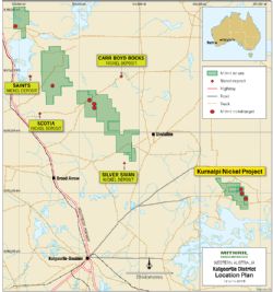 Kalgoorlie District - Project Location Plan