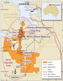 Grants Resource within Core's 100%-owned Finniss Lithium Project