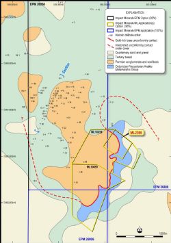 Location and geology of the Blackridge mining centre