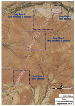 Yangibana Project – Auer Drill Coverage Showing 2018 Holes