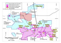 Emmerson Resources 100% owned Tennant Creek project (blue)