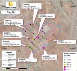 Plan of the Gap Pit deposit