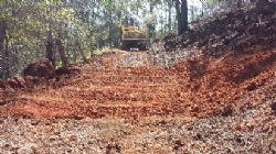 repaired site of pit BJP001 on forest track