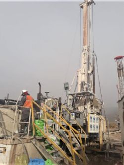 Foraco diamond drill rig at Lake’s Cauchari brine project