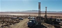 Drill rigs at Cauchari looking over to the adjoining major projects
