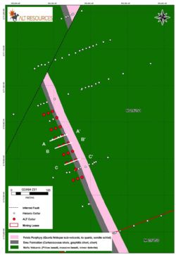 North VB RC drill hole plan view