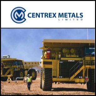 Centrex Metals Limited (ASX:CXM) 称该公司已经与中国的沈阳东方钢铁（集团）有限公司签订一份为期五年、加上一年的延期选择权的赤铁矿石销售协议，每年出售1百万吨其Wilgerup矿生产的赤铁矿石。这一长期合同保证Wilgerup矿的赤铁矿石100%将被售出。