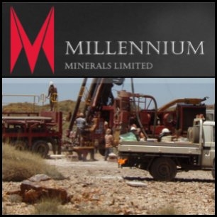 Millennium Minerals ( ASX:MOY) 宣布其Otways 和 Little Wonder金矿床的矿产资源估算量又为Nullagine金项目的估算量增添了49,900 盎司， 现在Nullagine金项目的矿石量为 28.86 Mt， 品位Au 1.24 g/t ，金属量1.15M 盎司。 Millennium的首席执行官 Brian Rea 说一月份将展开大范围的勘探计划。