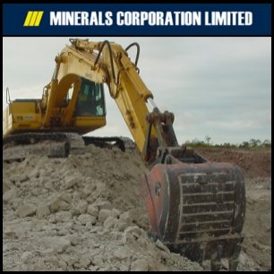 Minerals Corporation (ASX:MSC)已经与丰田通商株式会社(TTC)(TYO:8015) 签订一份谅解备忘录，拟利用丰田通商的全球网络为日本和其它一些出口市场生产和销售水泥产品。