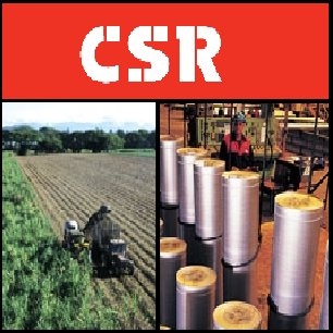 CSR(ASX:CSR)同意将制糖业务出售给丰益国际(SIN:F34)
