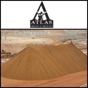 Atlas Iron Limited (ASX:AGO)首批矿石运至新Utah港口