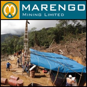 2010年10月18日澳洲股市：Marengo Mining (ASX:MGO)与中色股份(SHE:000758)签订巴布亚新几内亚铜钼金项目谅解备忘录