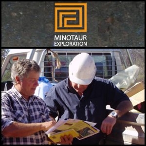 2010年11月12日澳洲股市：Minotaur Exploration (ASX:MEP)报告金山项目70,500盎司初始黄金资源量