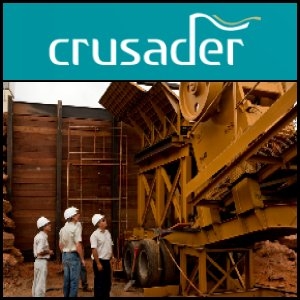 2011年6月15日亚洲活动报告：Crusader Resources (ASX:CAS)的Borborema 金矿资源增至186万盎司