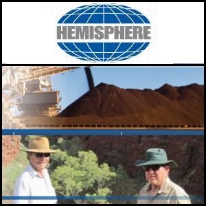 2011年6月29日亚洲活动报告：Hemisphere Resources (ASX:HEM) Yandicoogina South 铁矿石项目进展顺利