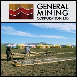 2011年9月27日亚洲活动报告：General Mining Corporation (ASX:GMM)将收购蒙古煤矿勘探新项目