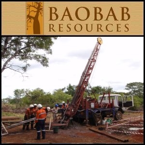 Baobab资源公司(LON:BAO)公布Tenge/Ruoni钻探的最新进展