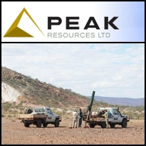 2010年8月26日澳洲股市：Peak Resources (ASX:PEK)取得令人振奮的稀土結果