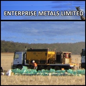 2010年8月27日澳洲股市：Enterprise Metals (ASX:ENT)在Burracoppin項目中已找到帶狀含鐵建造