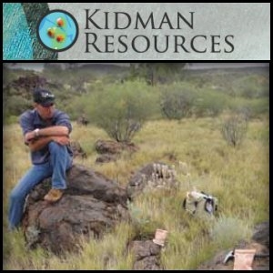 2011年1月18日澳洲股市：Kidman (ASX:KDR)公佈北領地樂觀稀土結果
