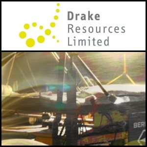 2011年6月22日亞洲股市及公司新聞：Drake Resources (ASX:DRK)在毛里塔尼亞發現高品位黃金礦化