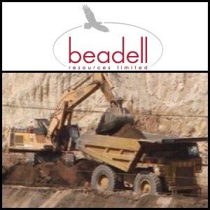 2011年8月29日亞洲活動報告：Beadell Resources (ASX:BDR)公佈巴西2.09億鐵礦石初始資源量