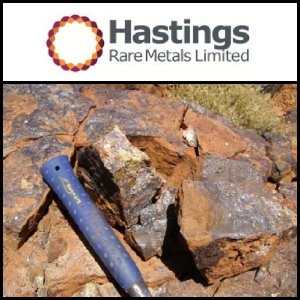 2011年11月11日亞洲活動報告：Hastings Rare Metals Limited (ASX:HAS)公佈Yangibana項目重要稀土結果