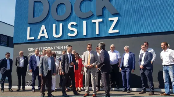 Saxony State Government and industry representatives at opening ceremony