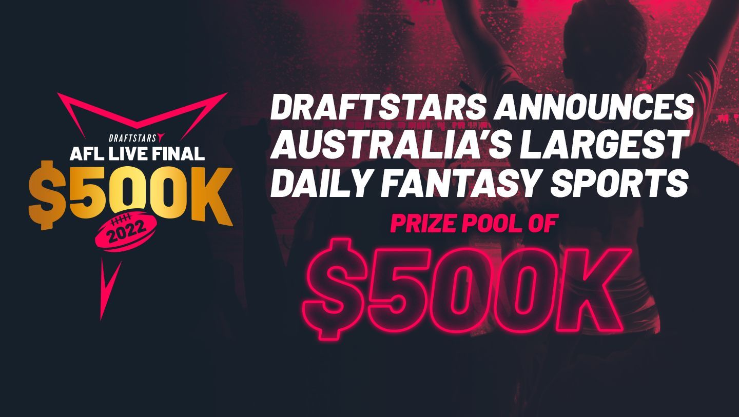 Draftstars Announces Australia's Largest Daily Fantasy Sports Prize Pool of $500K