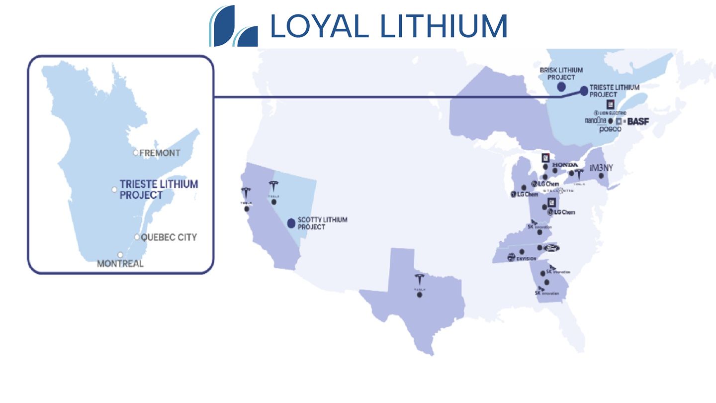 Loyal Expands Trieste Lithium Project Land Holding