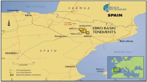 Beach Petroleum - Ebro Basin - Spain