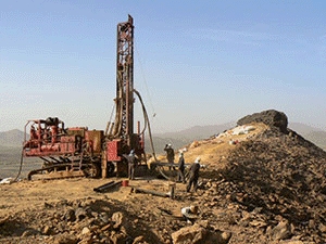 Jabal Sayid - RC Rig Drilling Lode 1 Gossan