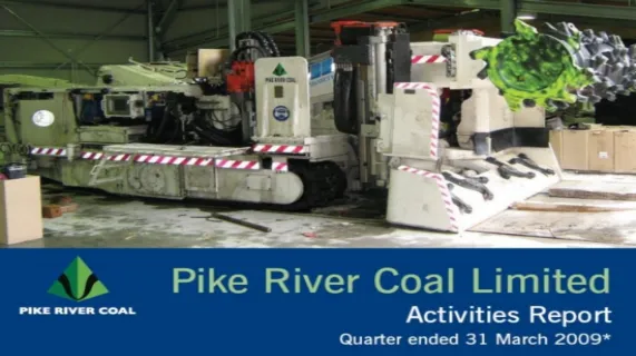 A continuous miner, used to grind out roadways through the coal seam to create working space