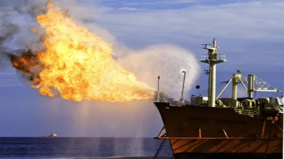 Flaring the Galoc 4 well in March 2008