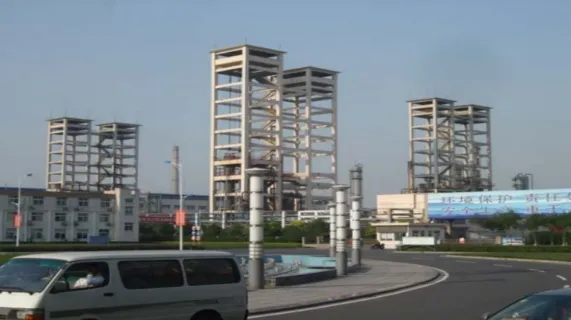 Soda Ash plant in the industrial complex