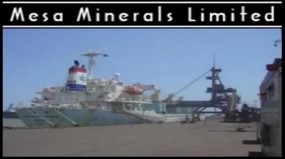 Mesa Minerals Limited (ASX:MAS) First Ant Hill Ore Shipment Sails From Port Hedland