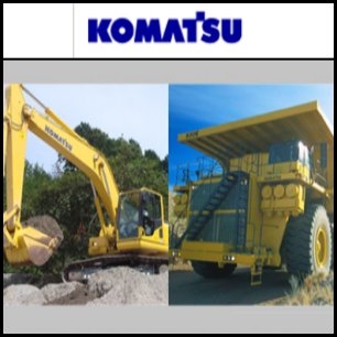 Leading construction machinery maker Komatsu Ltd.'s (TYO:6301) financing business in China is expected to post a 600 million yen operating profit for the year ending in March 2010, thanks to funding demand for excavator purchases. Komatsu's excavator sales in China more than doubled on the year in October. The Chinese market is estimated to account for 18% of the firm's global sales.