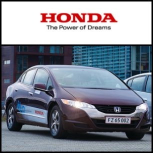 Honda Motor Co. ( TYO:7267) plans to build a new passenger car plant in China's Wuhan to increase production in the rapidly growing market, sources familiar with the matter said Saturday. The plant is scheduled to commence operations in 2011 with an annual output capacity of more than 100,000 cars, becoming the Japanese automaker's fifth four-wheeled vehicle plant in China. Honda is considering increasing capacity at Dongfeng Honda Automobile Co. as sales at the joint venture will likely total more than 200,000 vehicles this year.