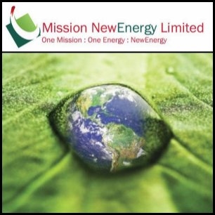 Mission NewEnergy Limited (ASX:MBT) Recognised For Operational Excellence, Receives ISO9001:2008 Certification At Its Biodiesel Refinery