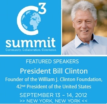 President Clinton to Keynote at C3 Summit 2012 on U.S./Arab Business in New York on September 13/14