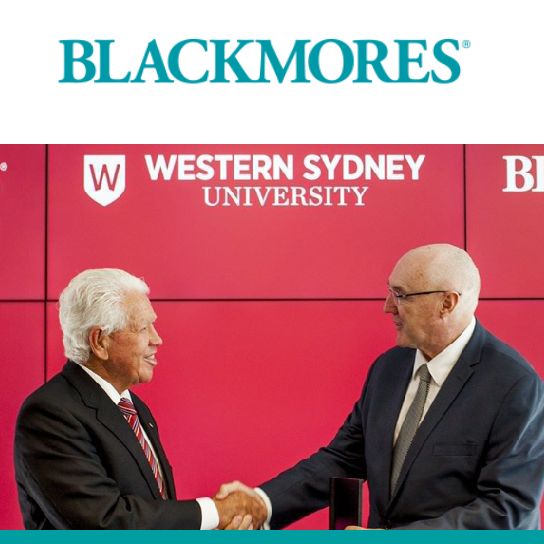 Together with Marcus Blackmore Gift $10 Million to National Institute of Complementary Medicine for Research