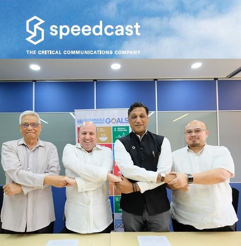 Contract signing ceremony between the United Nations Development Programme (UNDP) and Speedcast