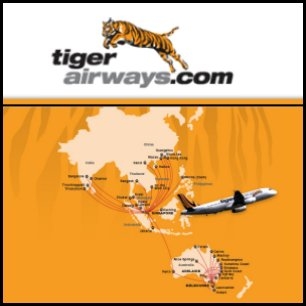 Tiger Airways (SIN:J7X)の2010年度収益、大幅に改善