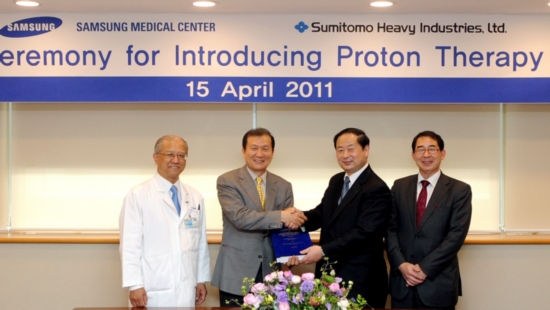 韓国　サムスンメディカルセンターと陽子線がん治療設備導入契約を締結